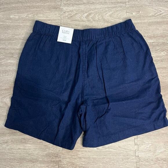 NWT Croft & Barrow Women's Medium Mid-Rise Bermuda Shorts Navy Blue Casual - Picture 5 of 5